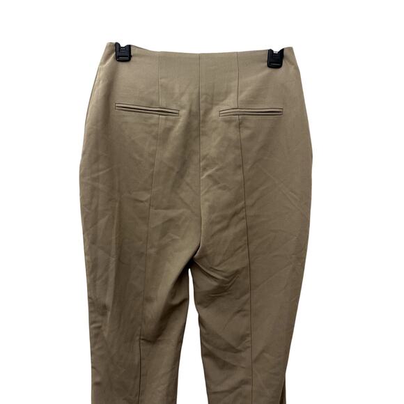 Topshop Women's Tan./Beige Front Seam Slit Ankle Pants 6 NWT - Picture 6 of 10
